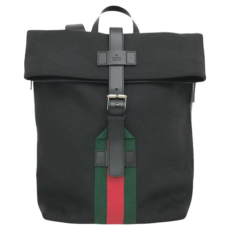 gucci gg canvas backpack|gucci padlock backpack black.